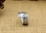 2018Fashion Ring 925 Sterling Silver Biker Ring Men Women