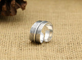 2018Fashion Ring 925 Sterling Silver Biker Ring Men Women