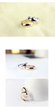 Rings for Women healthy Top Quality  Simple Couple Copper Gold Color Fashion Wedding