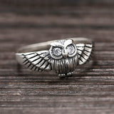 New Arrival Fashion Owl inlaid 925 sterling silver fine jewelry for women Hot Sale
