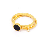 Charm Gold Rings For Women Fashion Jewelry Couple Stainless Steel Wedding Rings For Lover