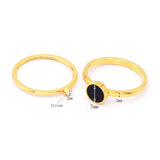 Charm Gold Rings For Women Fashion Jewelry Couple Stainless Steel Wedding Rings For Lover