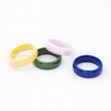 Hand Cut Ceramic Ring For Woman With Smooth surface Man Ring