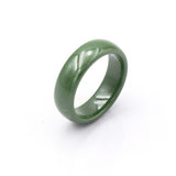 Hand Cut Ceramic Ring For Woman With Smooth surface Man Ring