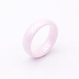 Hand Cut Ceramic Ring For Woman With Smooth surface Man Ring