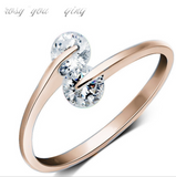 Rings  Silver Naughty Little Cat & Heart Finger Ring for Women Sterling Silver