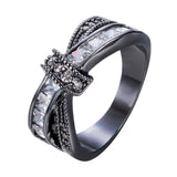 Cross Ring for lady, women Wedding Ring color jewelry