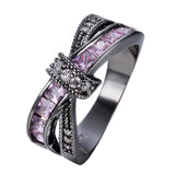 Cross Ring for lady, women Wedding Ring color jewelry