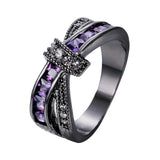 Cross Ring for lady, women Wedding Ring color jewelry