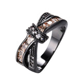Cross Ring for lady, women Wedding Ring color jewelry