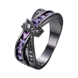 Cross Ring for lady, women Wedding Ring color jewelry