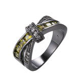 Cross Ring for lady, women Wedding Ring color jewelry
