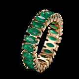 Engagement Ring for Women Gold Color Ring Luxury
