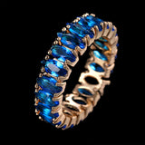 Engagement Ring for Women Gold Color Ring Luxury