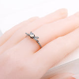 925 Sterling Silver Ladies Bowknot Ring